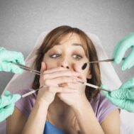 A woman looking to overcome dental anxiety.