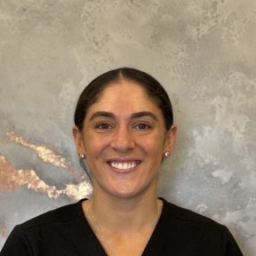 A couple looking at our Meet the team page